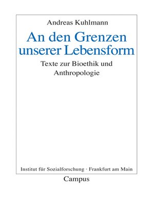 cover image of An den Grenzen unserer Lebensform